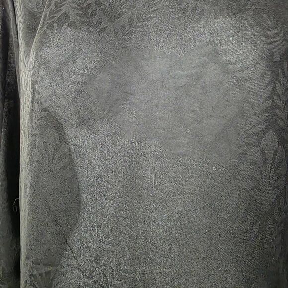 Loft Black Jacquard Long Sleeve Blouse Size M - Picture 3 of 7